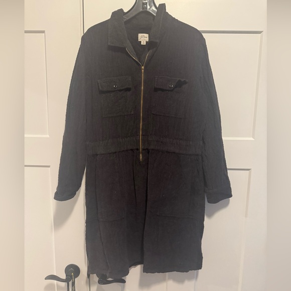 NWOT JCrew Corduroy Zip Front Dress - Picture 4 of 4